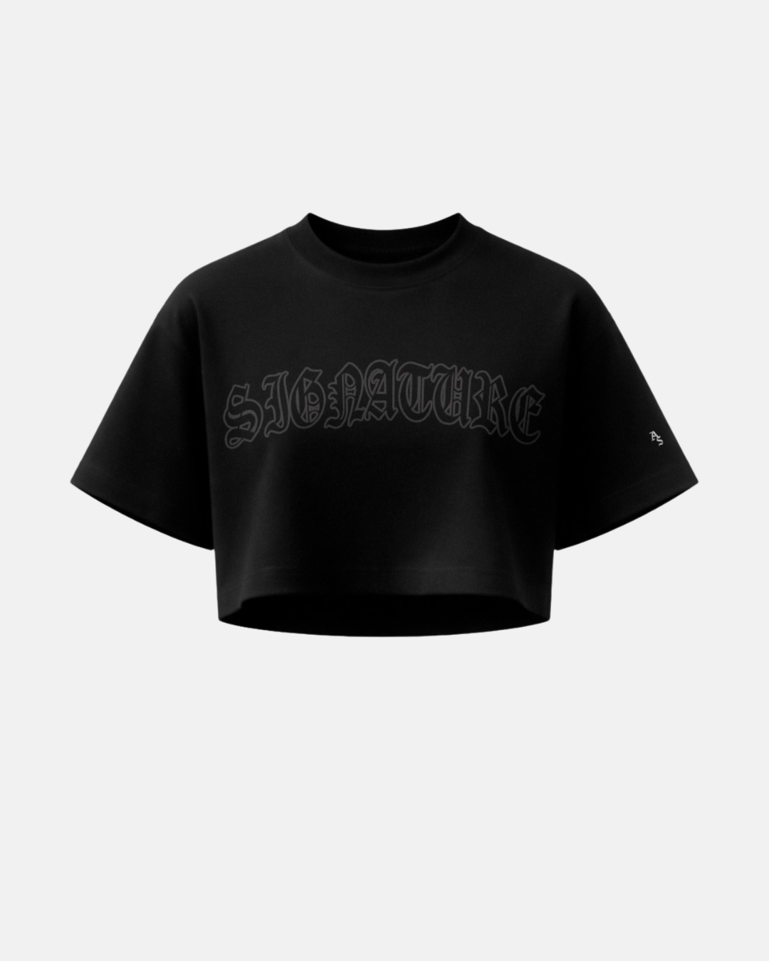 DA02 - Outline Signature Crop Top Negro