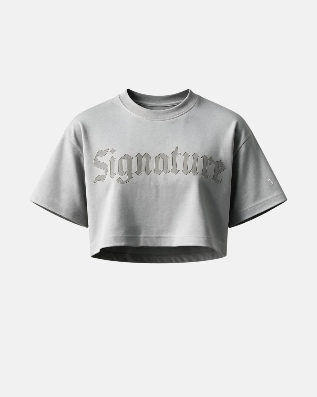 DA06 - Gothic Signature Crop Top Gris