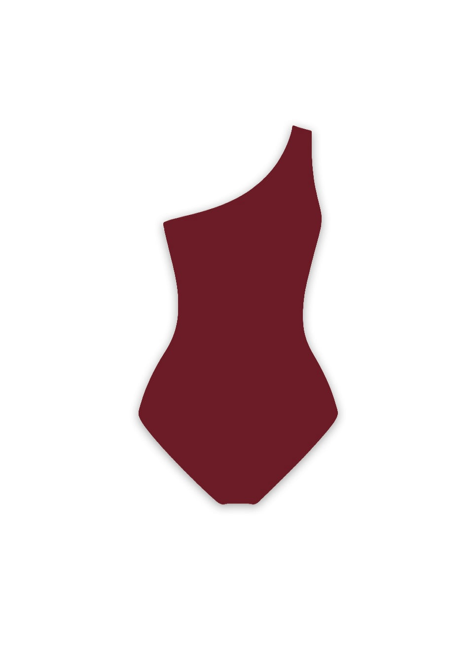 Red One-Shoulder Bodysuit