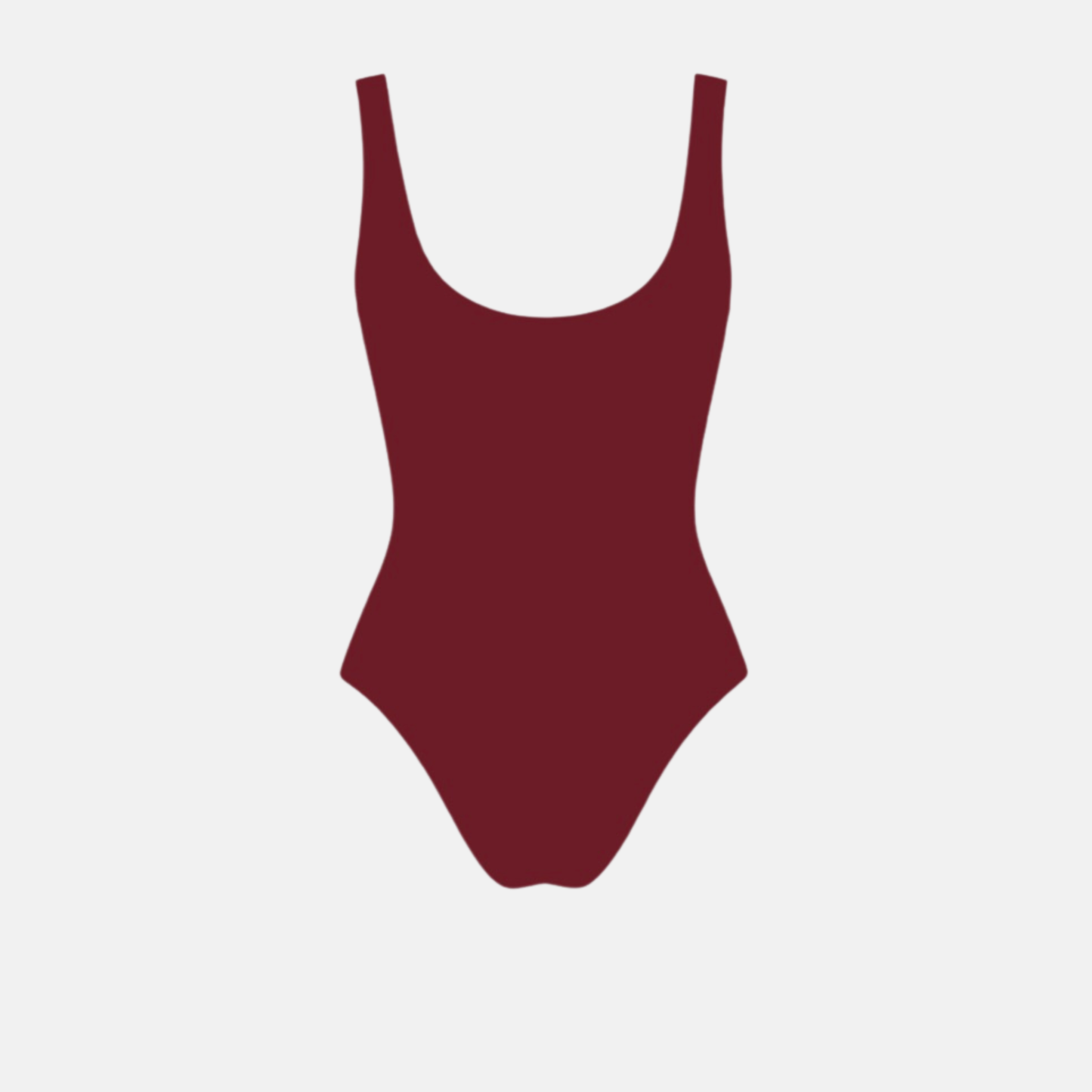 Red Scoop Neck Bodysuit