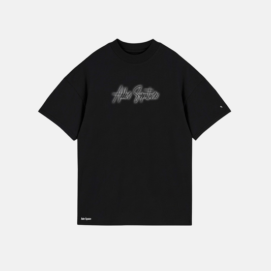 AS LOGO OVERSIZE T-SHIRT BLACK