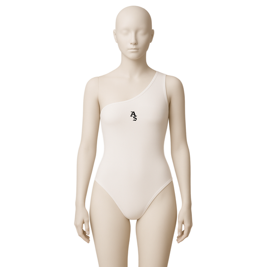 WHITE BODYSUIT WITH BARE SHOULDERS