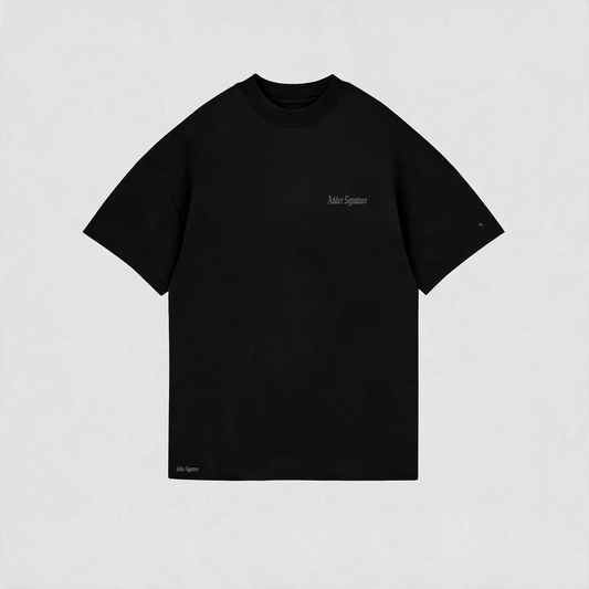 BASIC T-SHIRT LINE BLACK TONE-TO-TONE