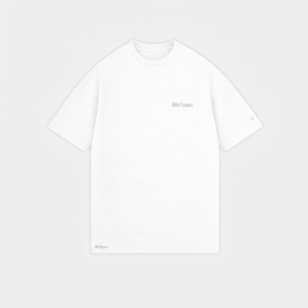 BASIC T-SHIRT LINE WHITE TONE-TO-TONE