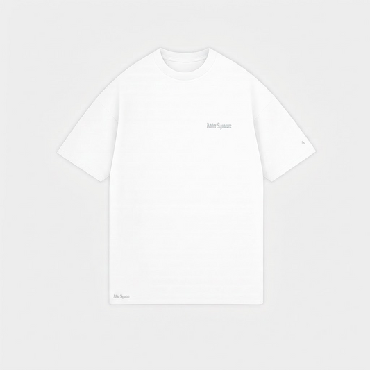 BASIC T-SHIRT LINE WHITE TONE-TO-TONE