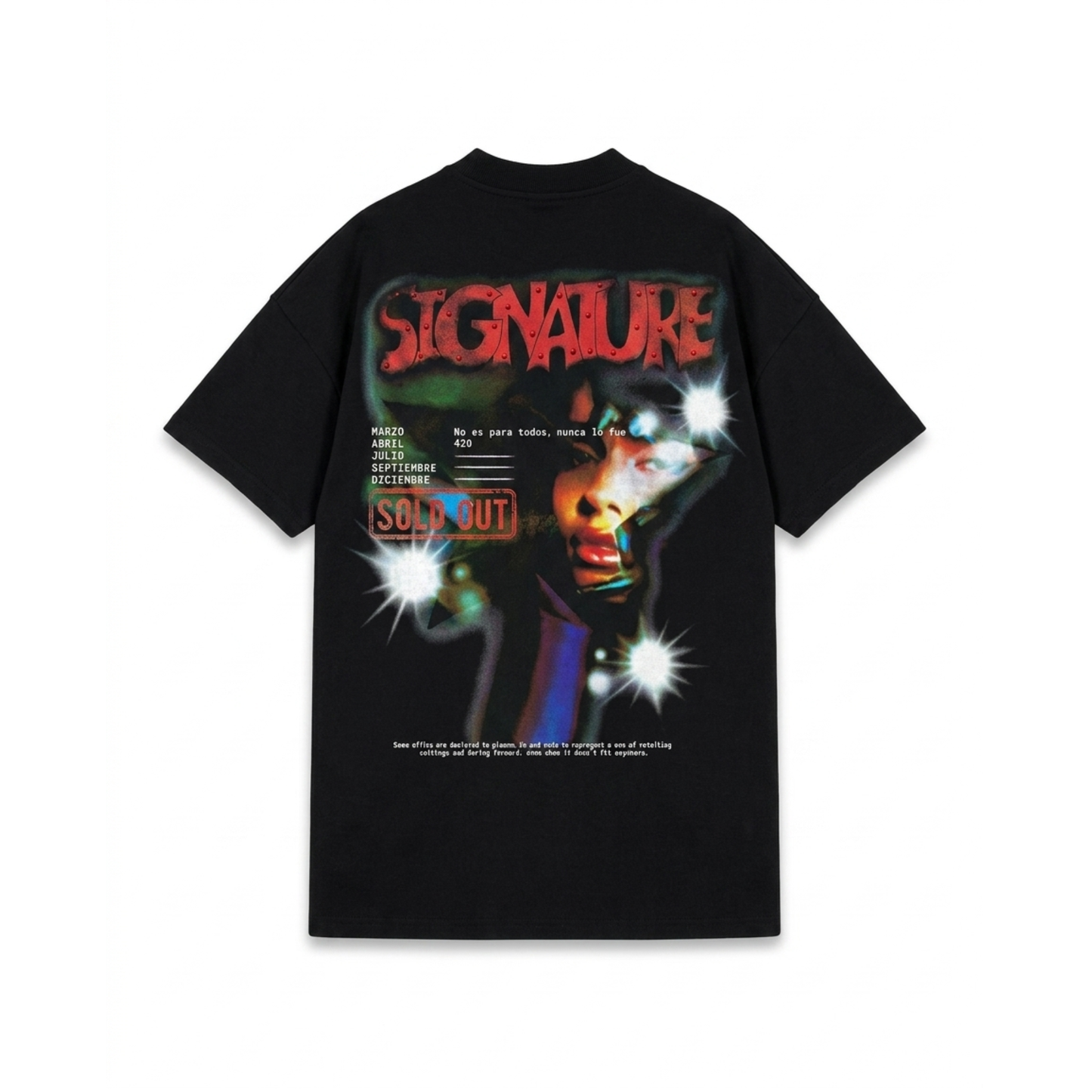 SIGNATURE SPRAY GRAPHIC T-SHIRT BLACK