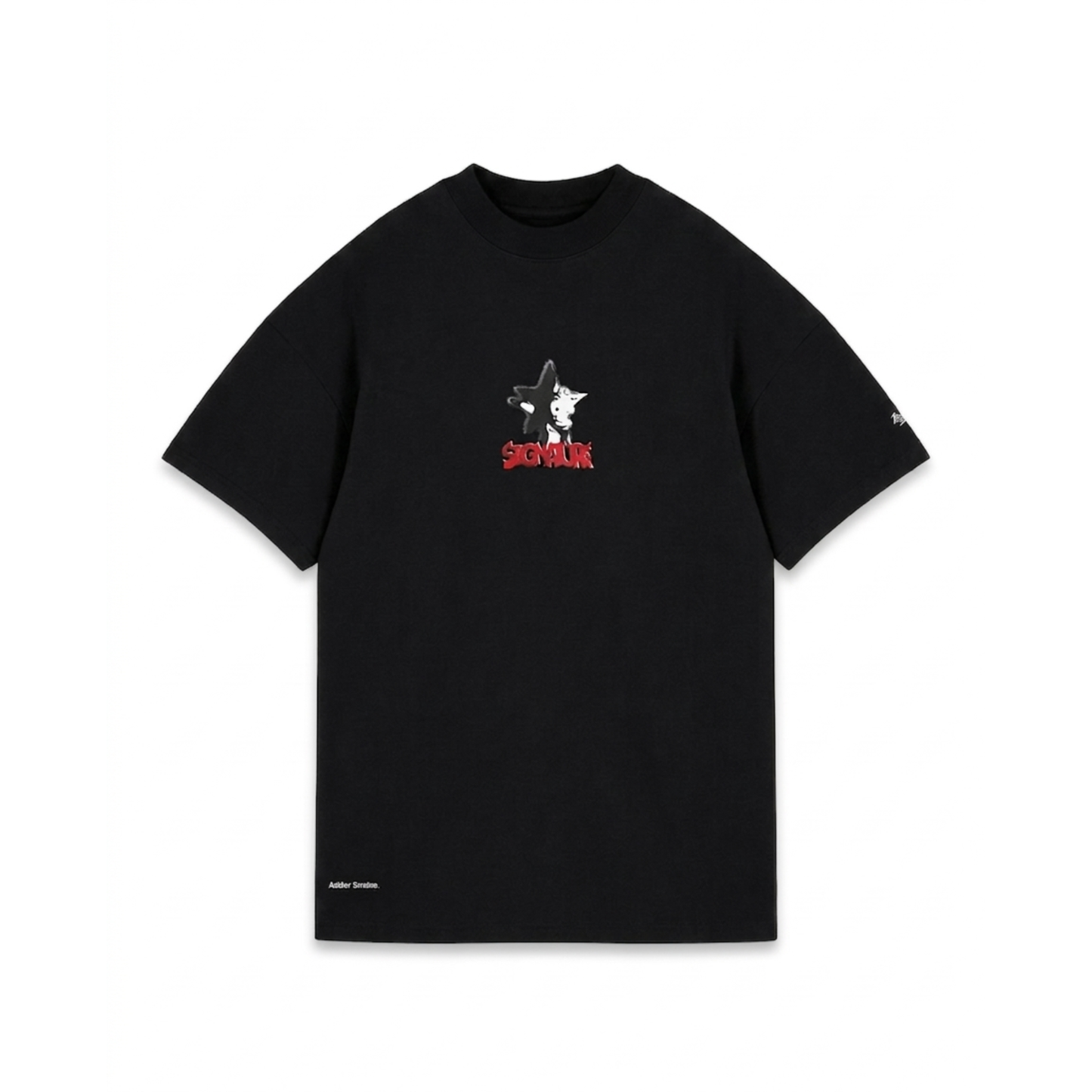 SIGNATURE SPRAY GRAPHIC T-SHIRT BLACK