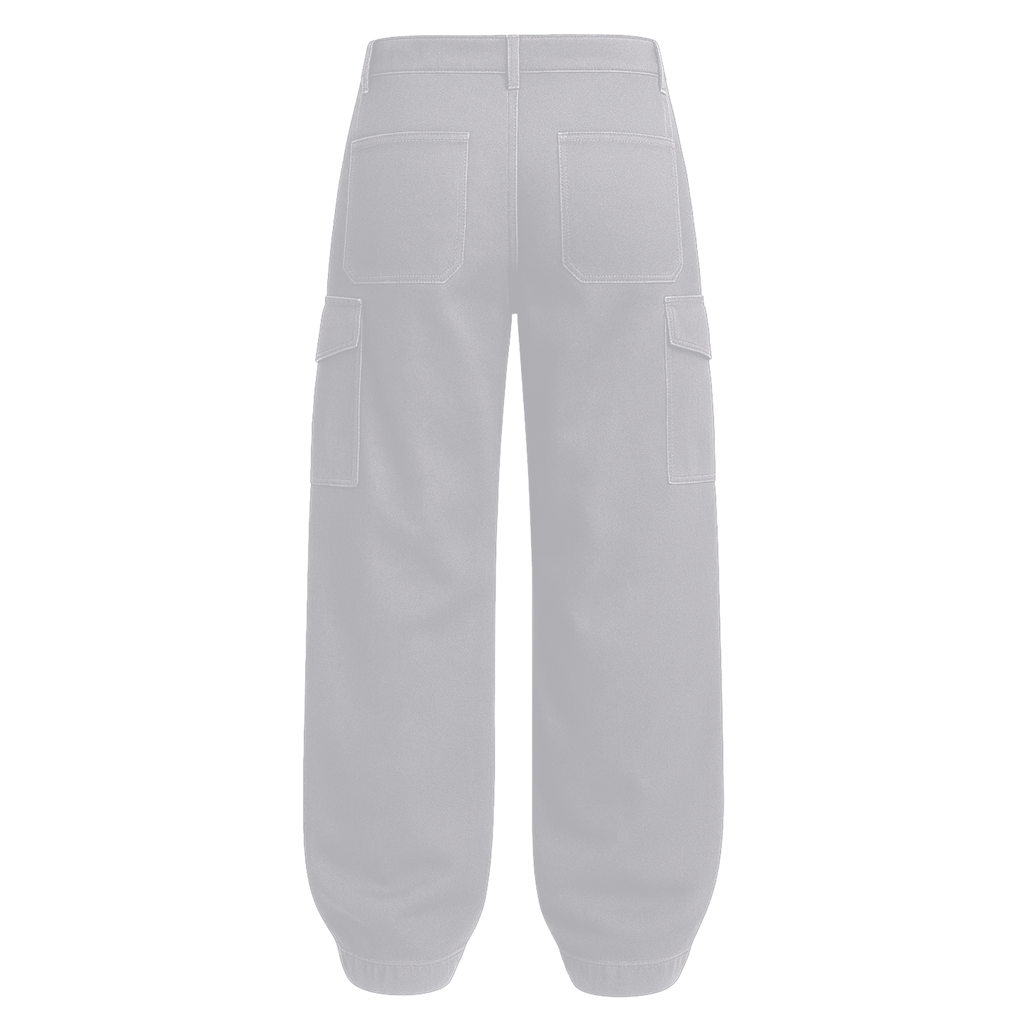 GREY CARGO PANTS WITH AS