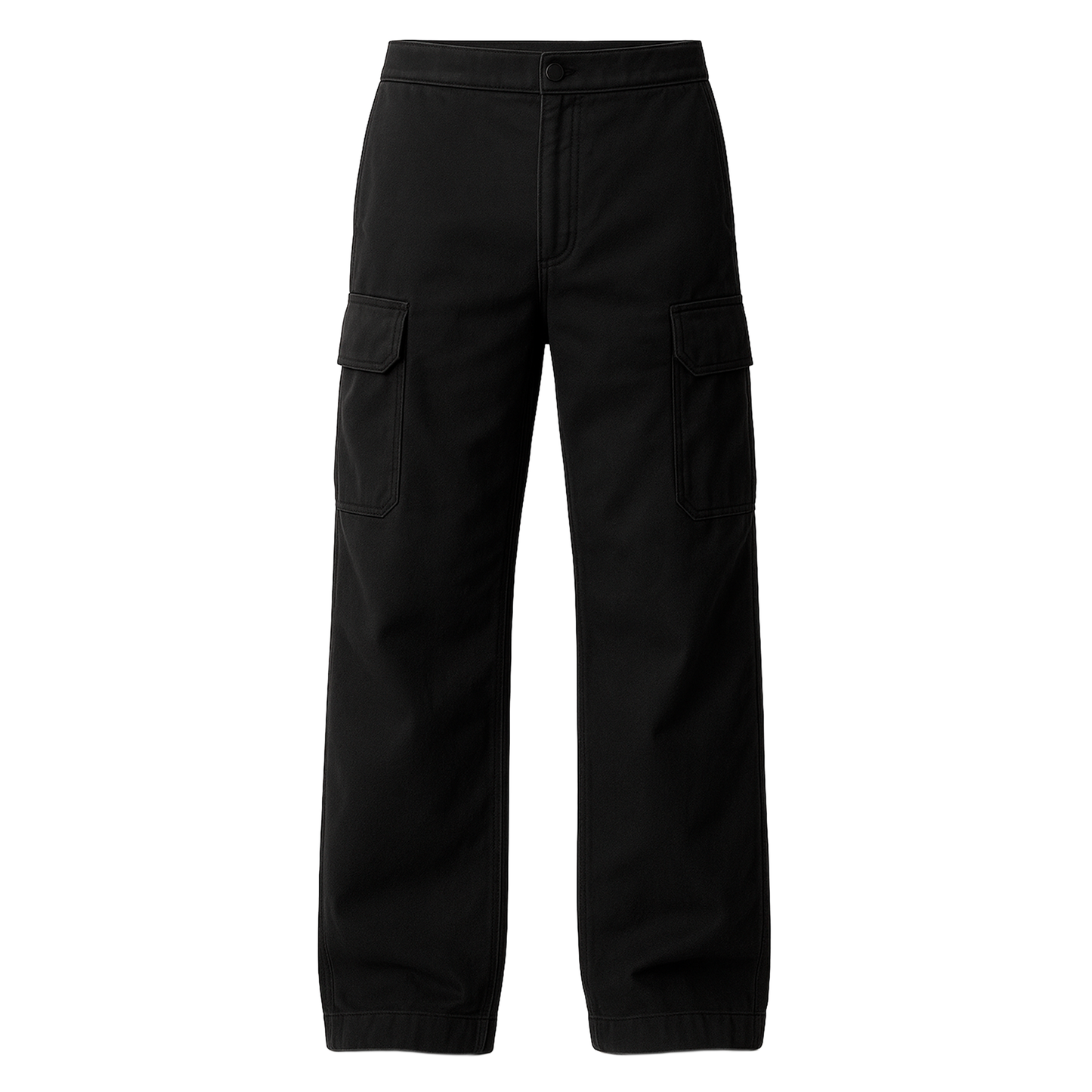 BLACK CARGO PANTS SIGNATURE