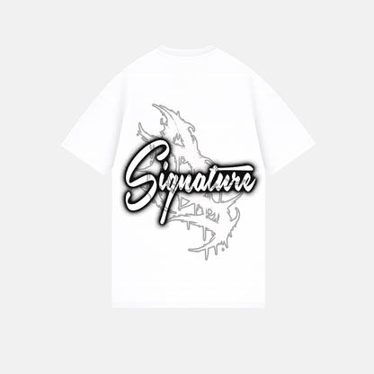 Signature Spray Tshirt White