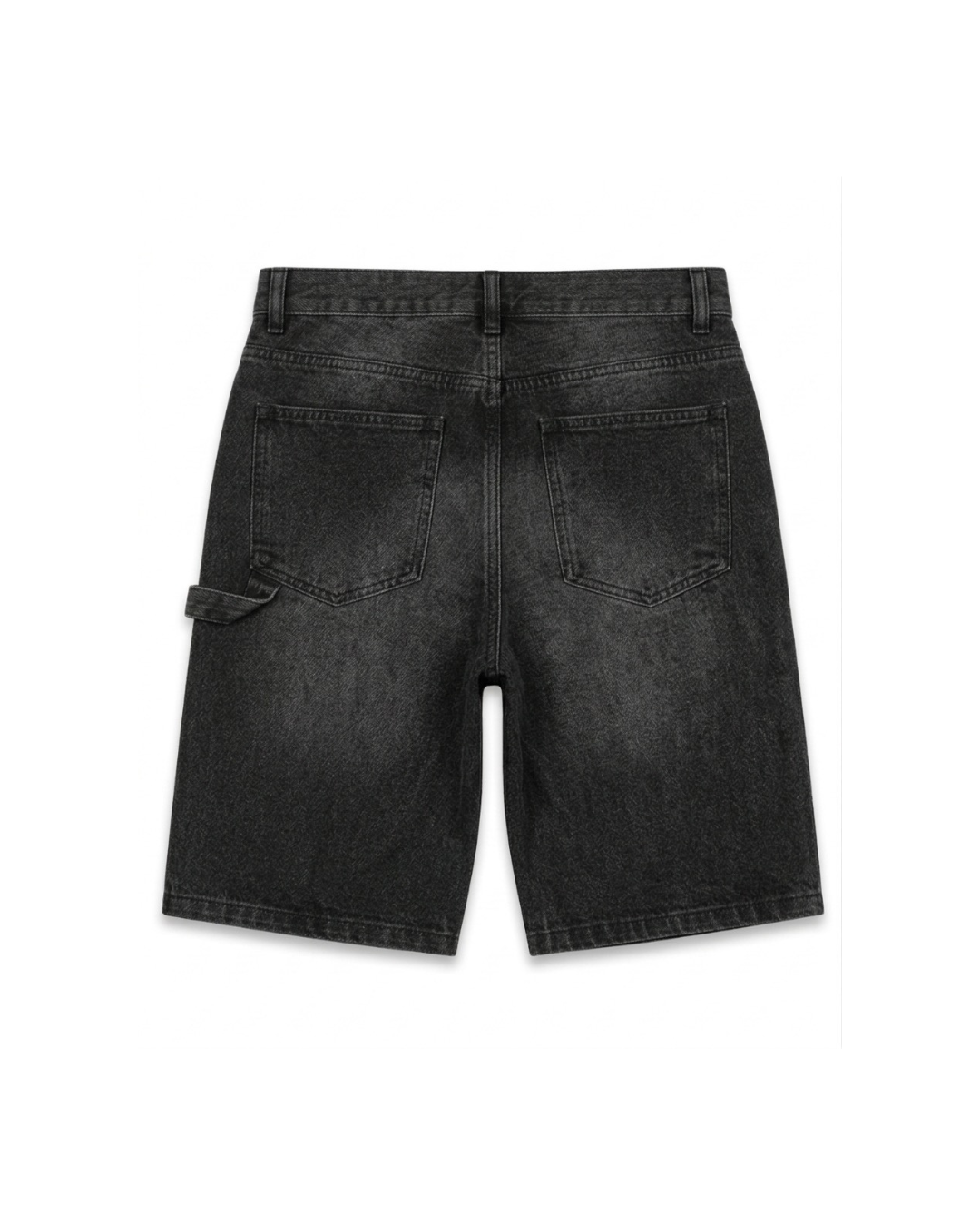ADDER SIGNATURE LOGO JORTS WASHED BLACK