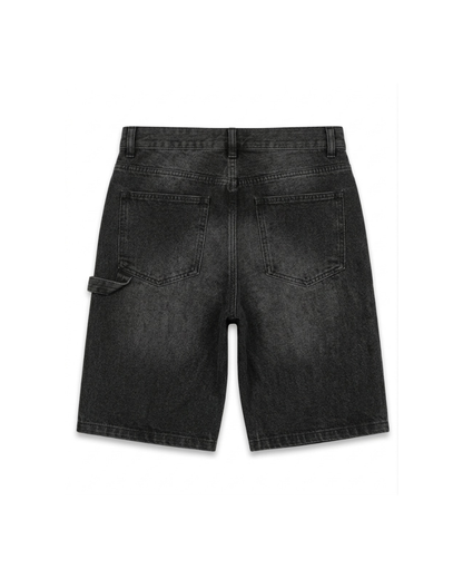 ADDER SIGNATURE LOGO JORTS WASHED BLACK