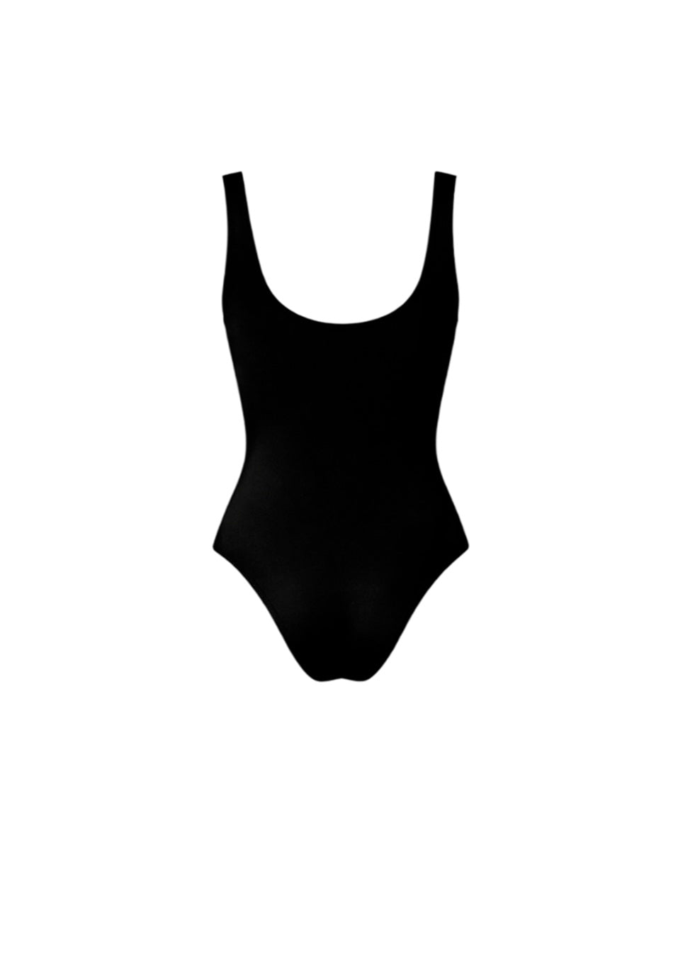 Black Two-Strap Bodysuit