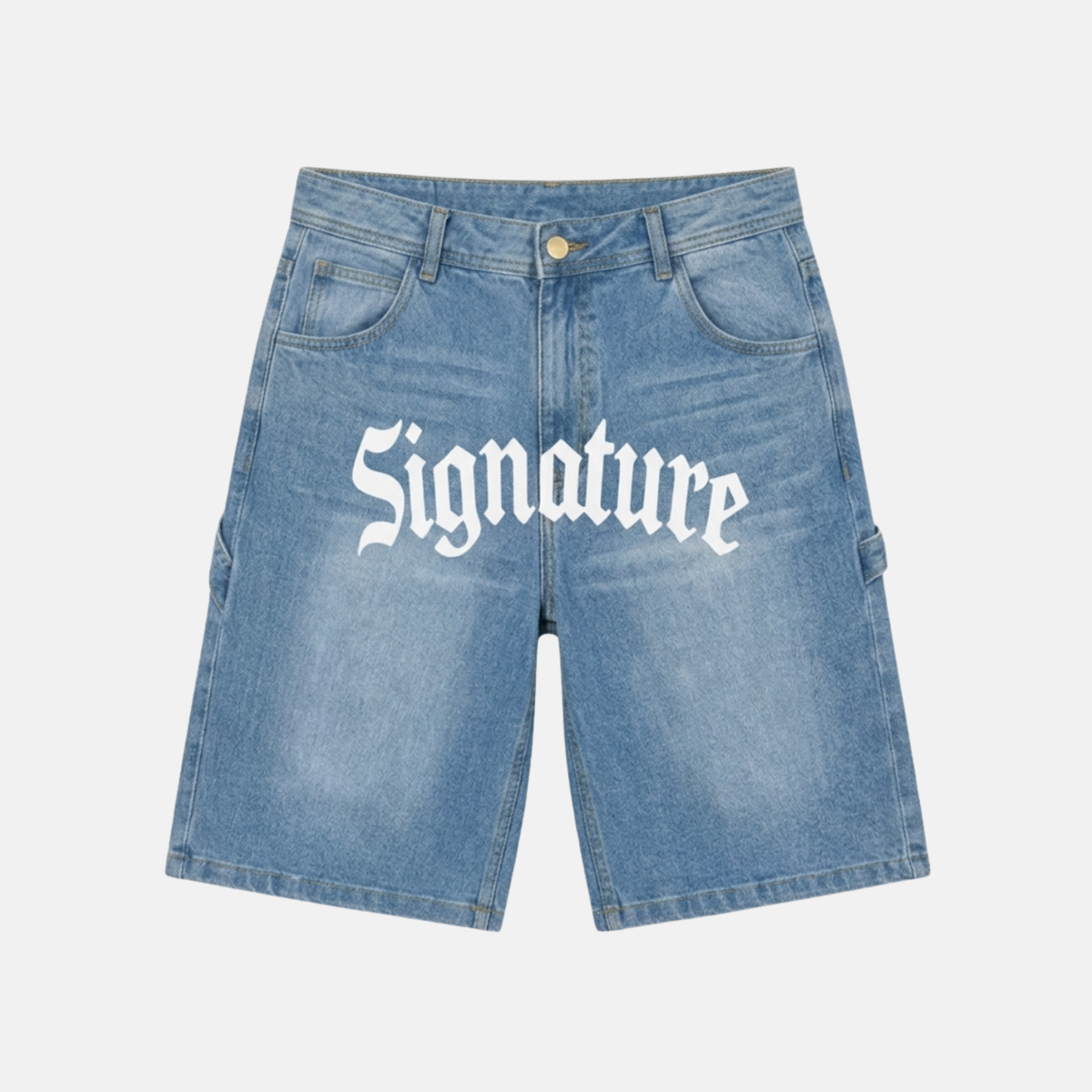 Signature Denim Short Medium Blue