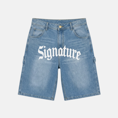 Signature Denim Short Medium Blue