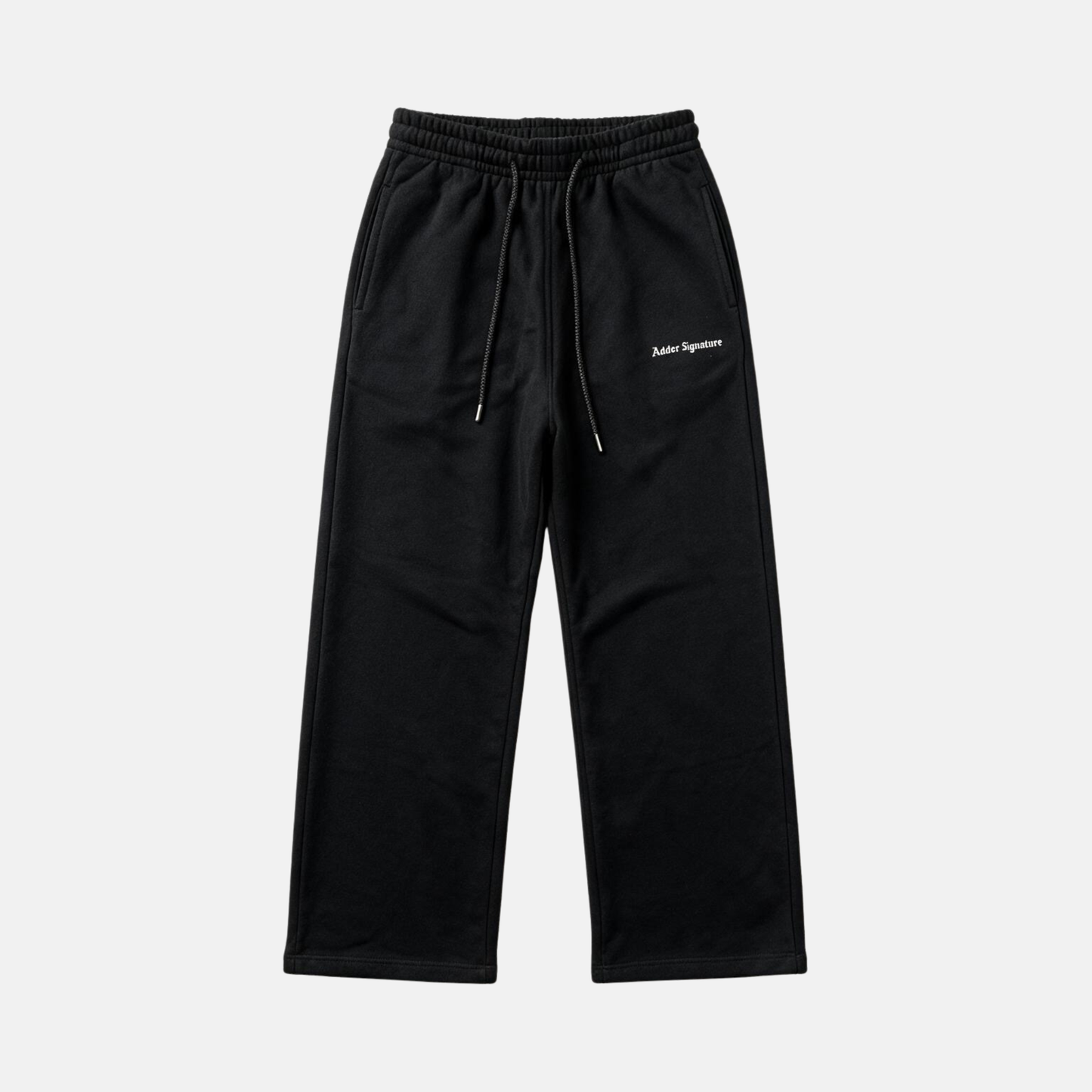 Black Line White Adder Signature straight-leg trousers