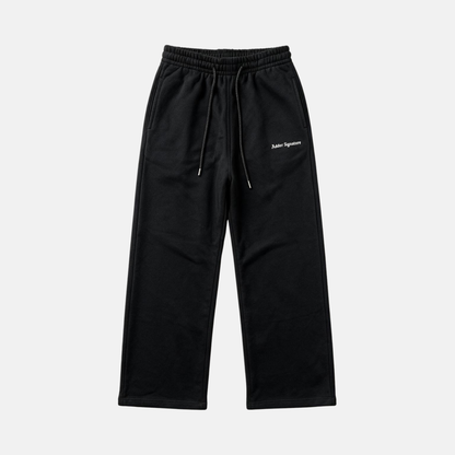Black Line White Adder Signature straight-leg trousers