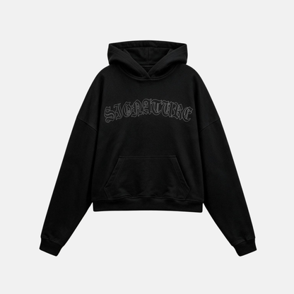 Gothic Signature Oversize Cut Black