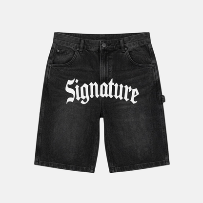 Signature Denim Short Black