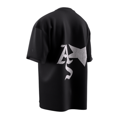 AS STAR BLACK T-SHIRT OVERSIZE