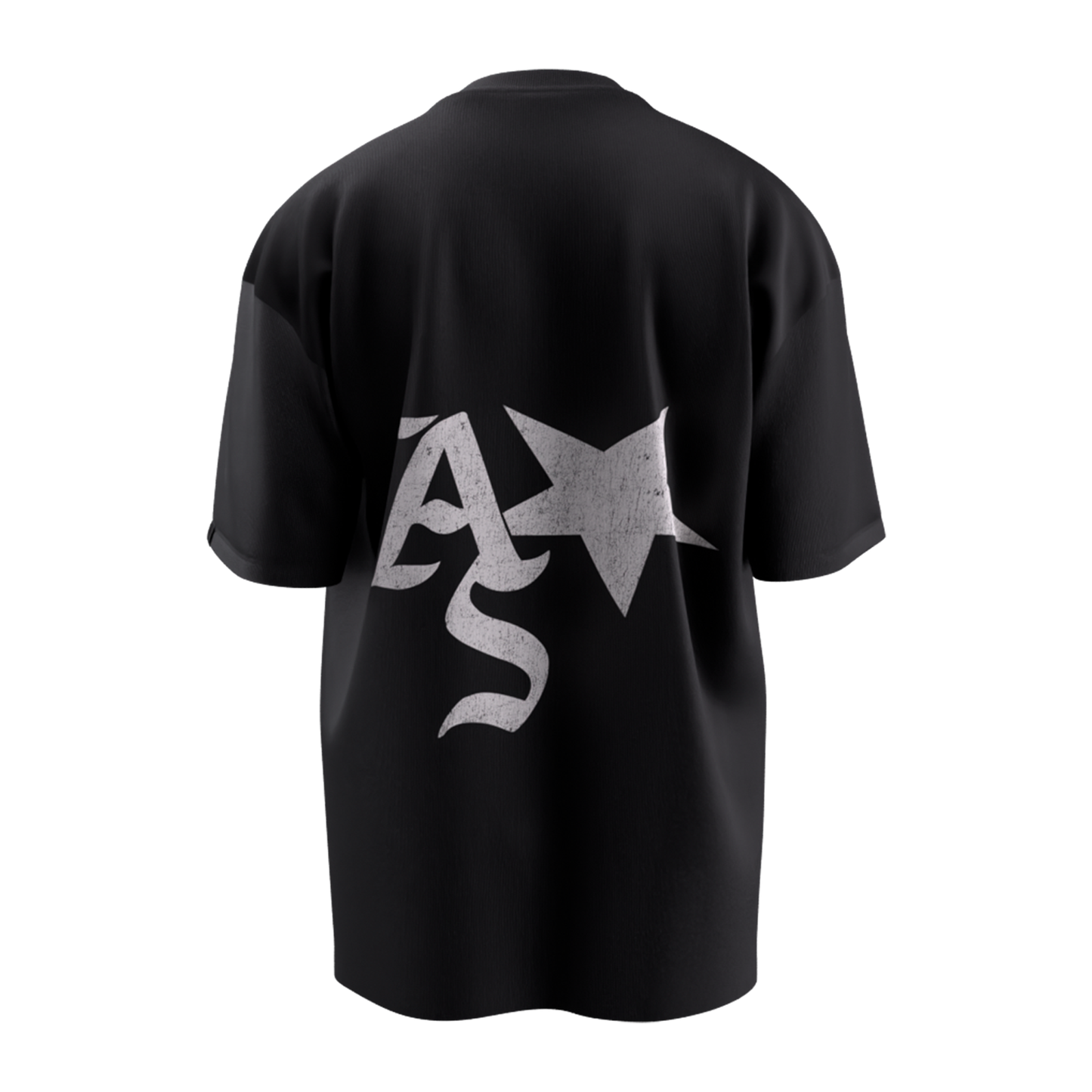 AS STAR BLACK T-SHIRT OVERSIZE