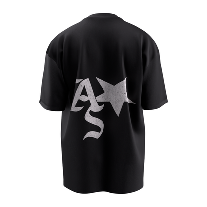 AS STAR BLACK T-SHIRT OVERSIZE
