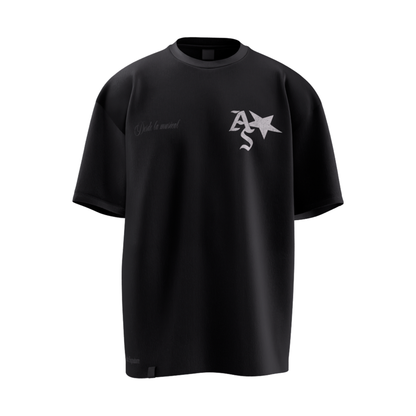 AS STAR BLACK T-SHIRT OVERSIZE