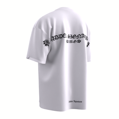 WHITE ROSE EMBLEM TEE
