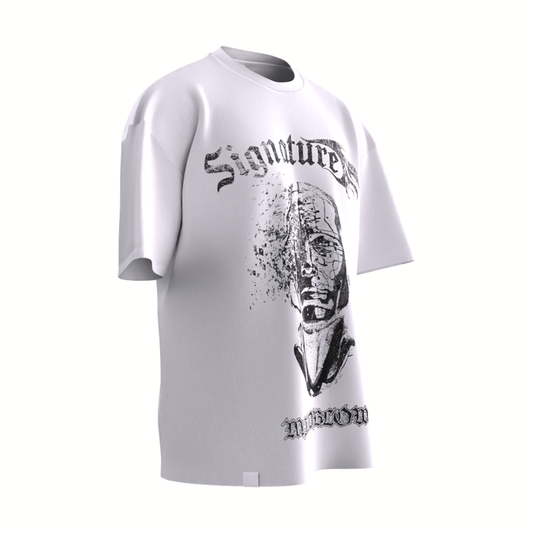 DISTORTED IDENTITY TEE – WHITE