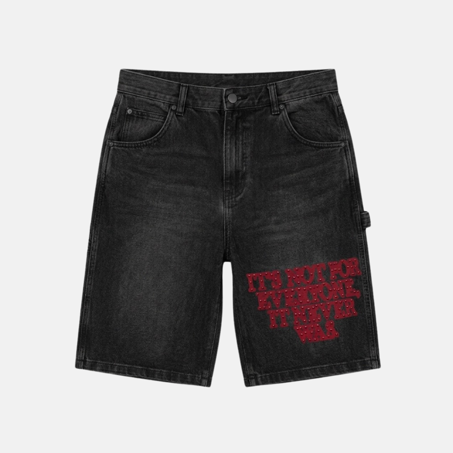 Not For Everyone Denim Short Black