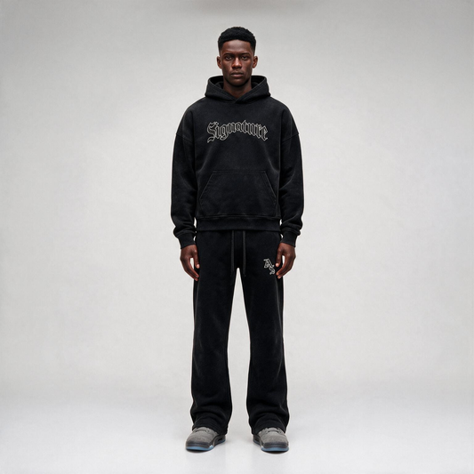 crypt Signature Oversize Fit Black