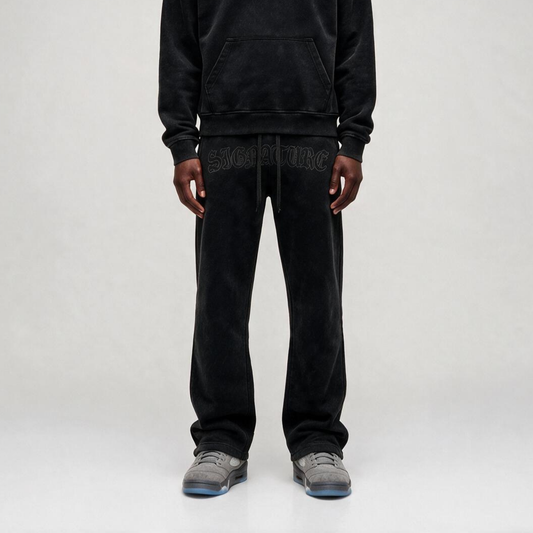 Line Gothic Signature Straightpants Negro