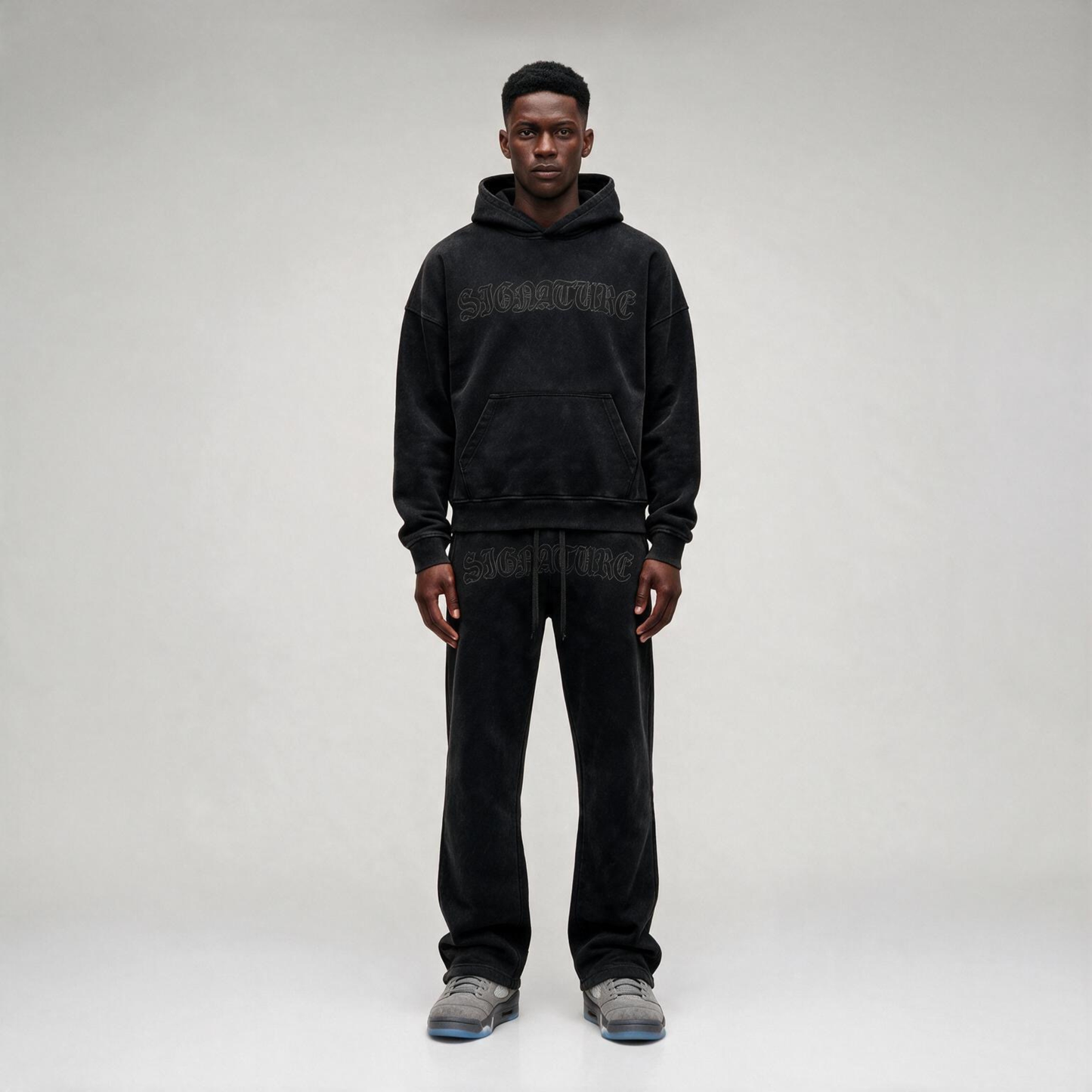 Gothic Signature Oversize Cut Black