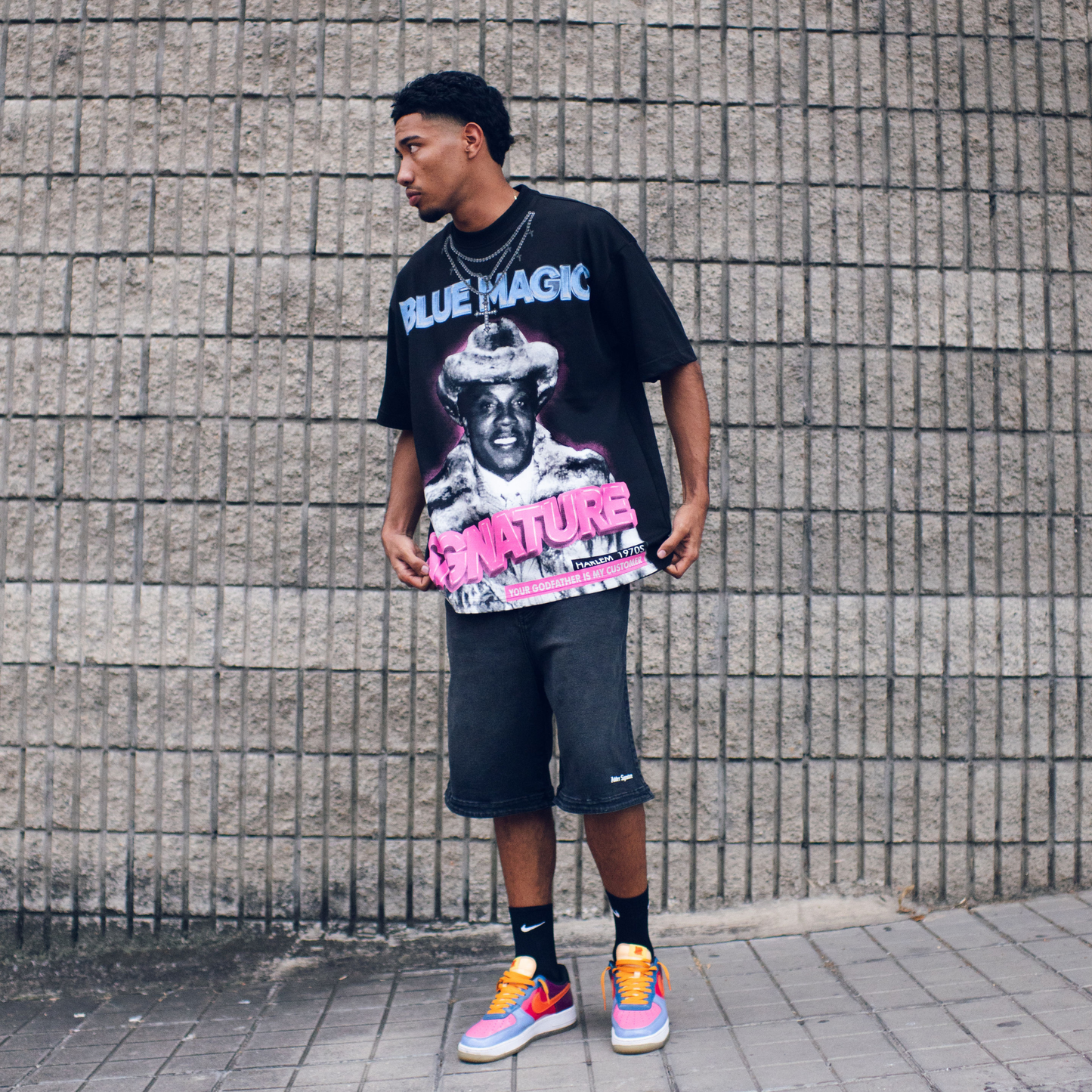 FRANK LUCAS OVERSIZED T-SHIRT BLACK