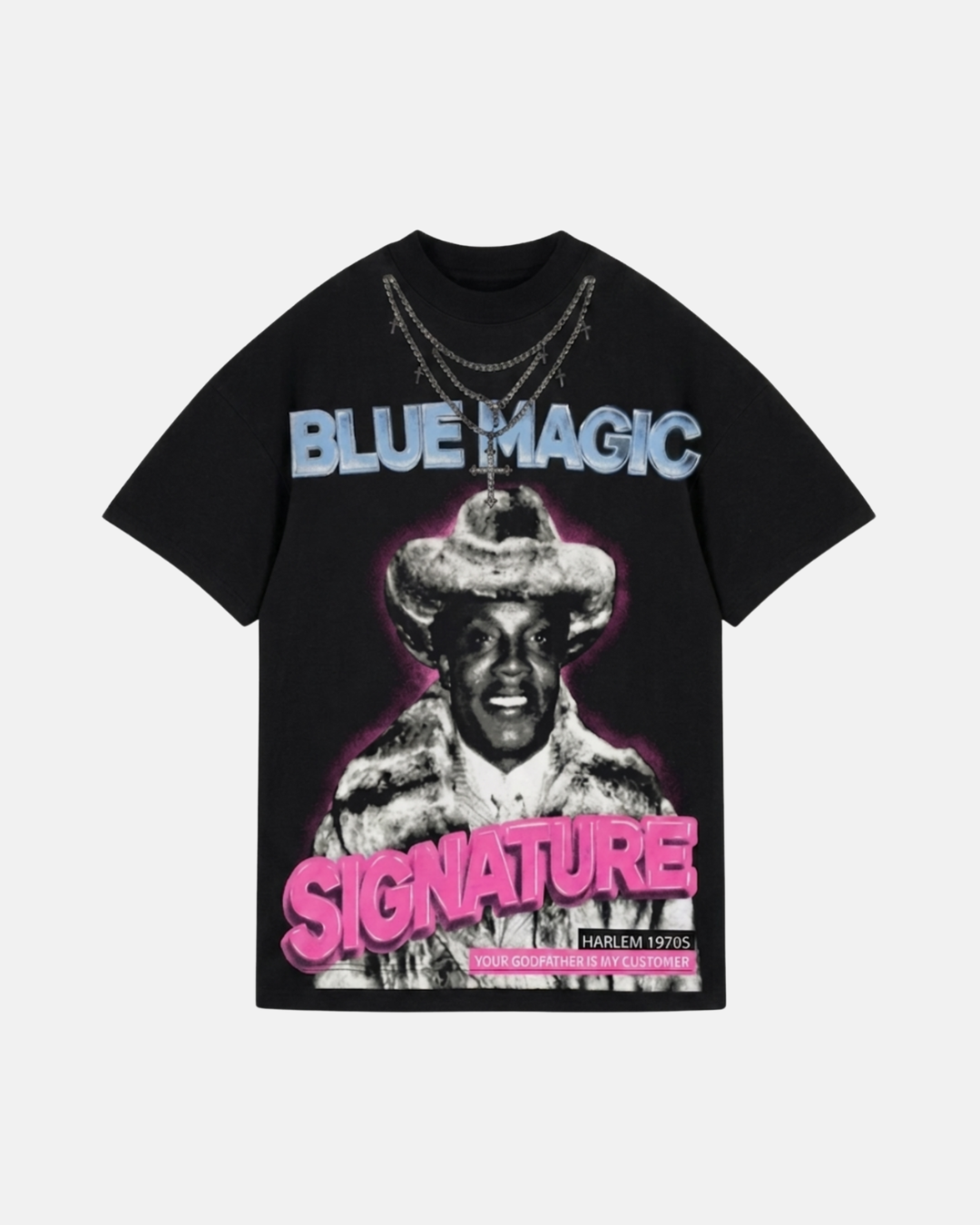 Frank Lucas Blue Magic Tshirt Black