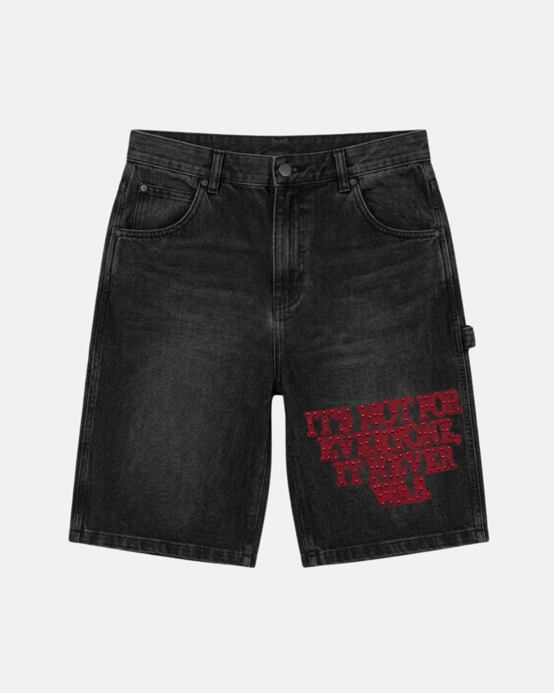 Not For Everyone Denim Short Black