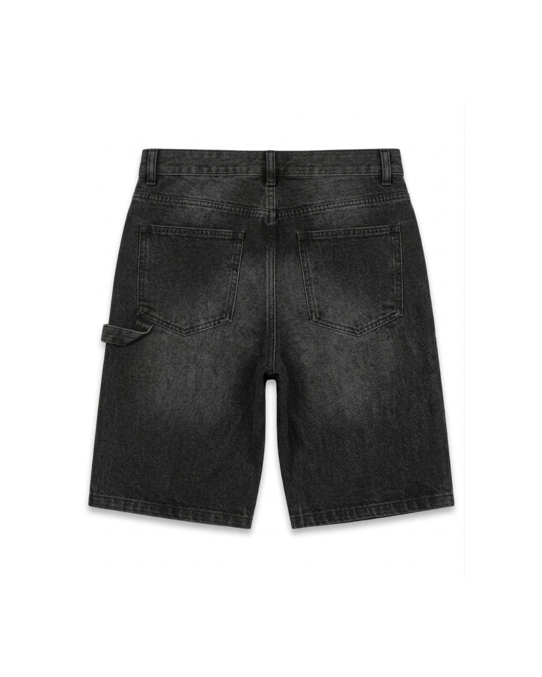 SIGNATURE LOGO JORTS WASHED BLACK