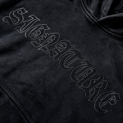 Gothic Signature Oversize Cut Black