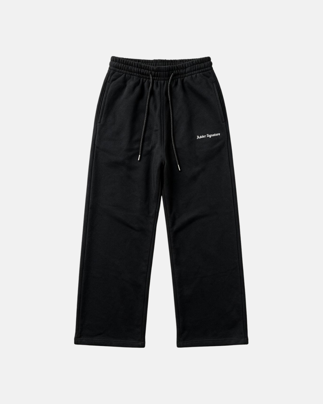 Basics Straight Sweatpants Black