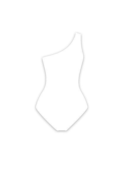 White One-Shoulder Bodysuit