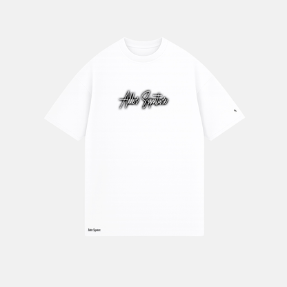 Signature Spray Tshirt White