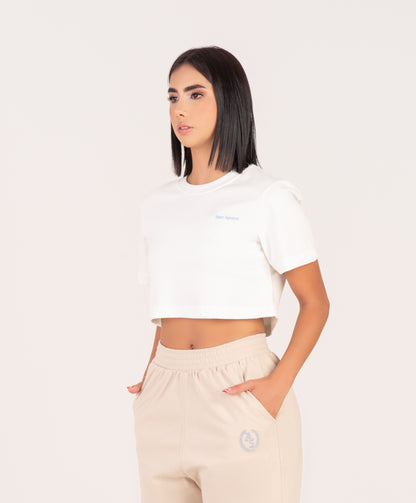 Simple Bone Crop Top