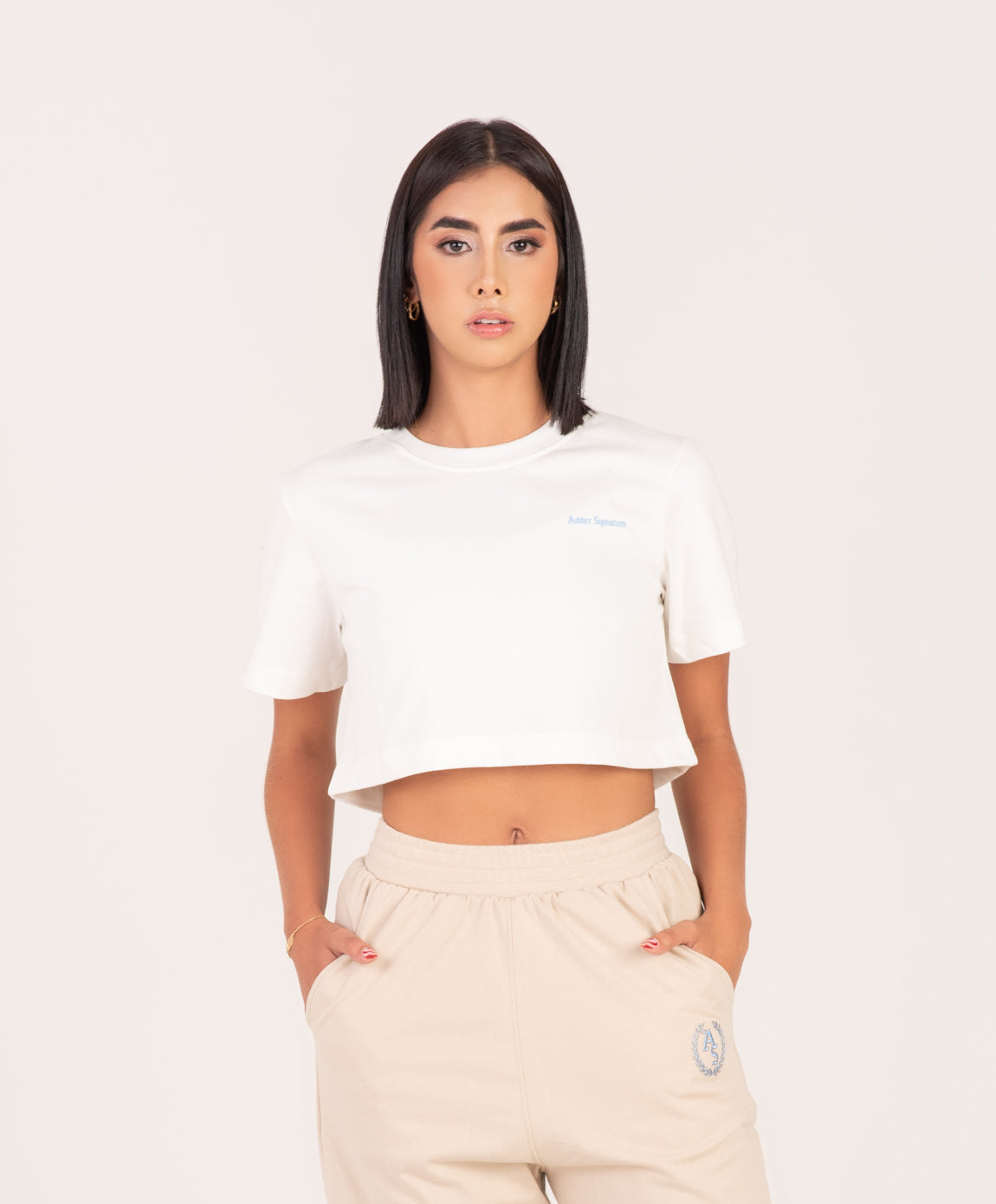 Simple Bone Crop Top