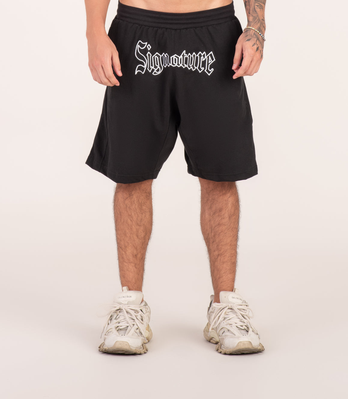 Signature Embroidered Shorts