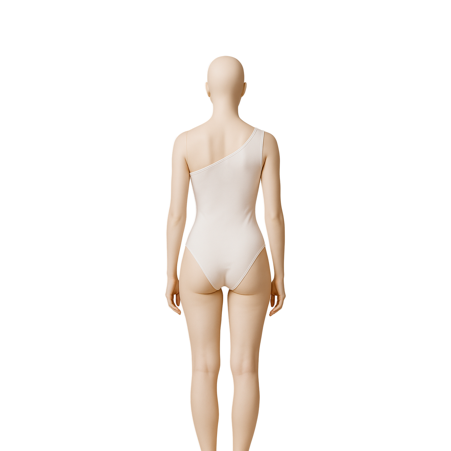 WHITE BODYSUIT WITH BARE SHOULDERS