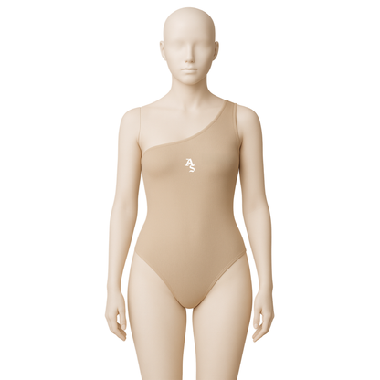 BEIGE SHOULDER BODYSUIT