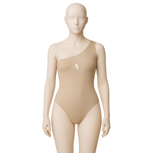 BEIGE SHOULDER BODYSUIT