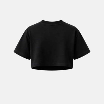 DA02 Outline Signature Crop Top Negro - espalda