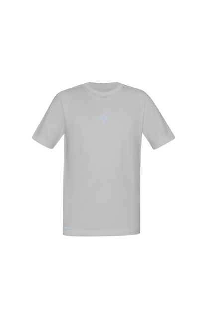 Simple T-shirt 1 Embroidered Gray