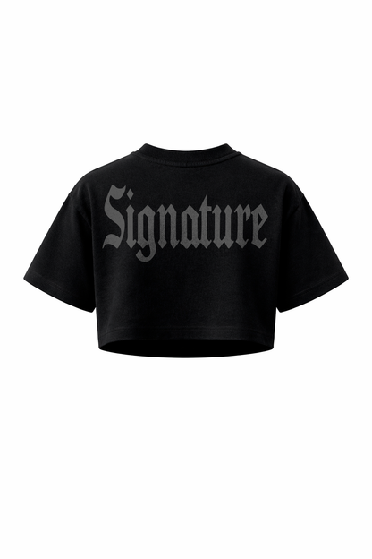 BLACK LINE BASIC CROP TOP